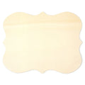 CousinDIY Unfinished Wood Shape-Scroll Edge Rectangle