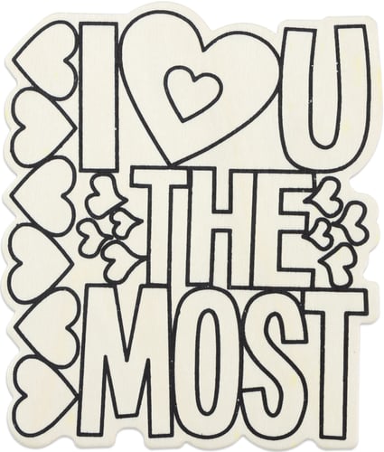 CousinDIY MDF Shape-I Heart You Most