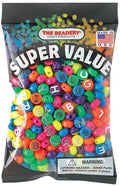 The Beadery Alphabet Beads 10mm-Neon