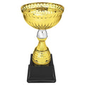 8 3/4" Gold & Silver Metal Cup with Plastic Stem and Base