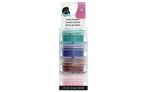 mix-ins - ac - color pour resin - .4oz - pearlescent powder - colors (4 piece)