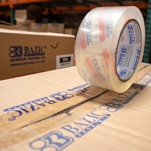 BAZIC 1.88" X 110 Yards Clear Packing Tape