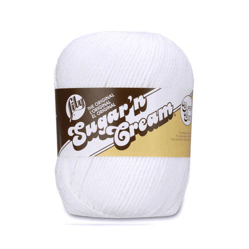 Lily Sugar'n Cream Yarn - Solids Super Size-White