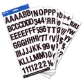 1‚Äù Black Color Alphabet Stickers,(6 SHEETS)