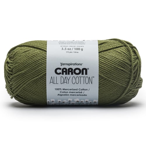 Caron All Day Cotton Yarn-Moss