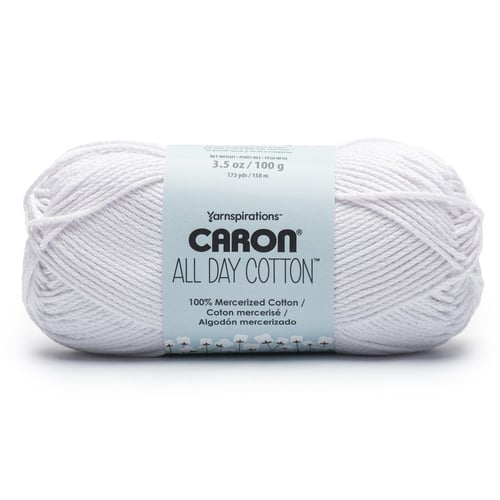 Caron All Day Cotton Yarn-White Shirt