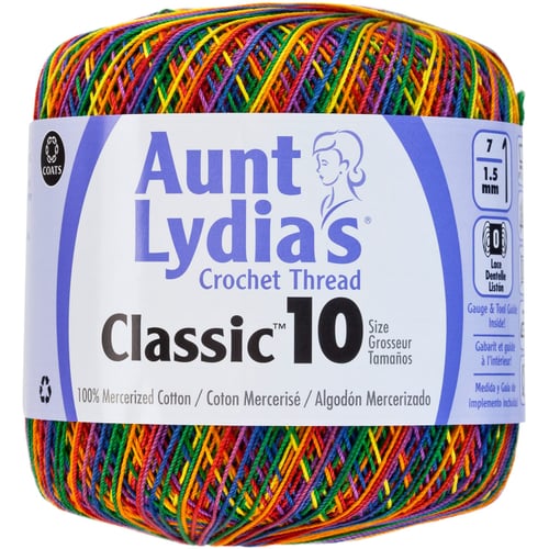 Aunt Lydia's Classic Cotton Crochet Thread Size 10  MEXICANA