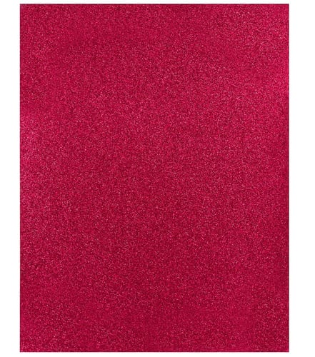 Core'dinations Glitter Silk Cardstock 8.5"X11"-Majestic Magenta
