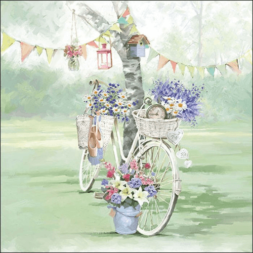 Napkin 33 Bike Against Tree FSC Mix 20 PC