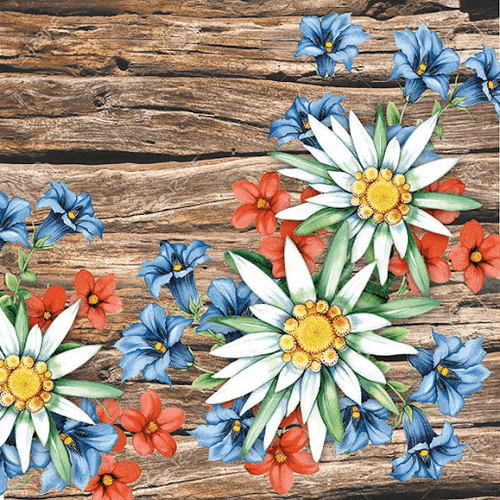 Napkin 33 Alpen Blumen FSC Mix  20 PC