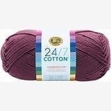 Lion Brand 24/7 Cotton Yarn-Lilac