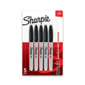 SHARPIE FINE BLACK 5CT