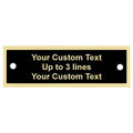 1 X 3 Laserable Name Badge Plate