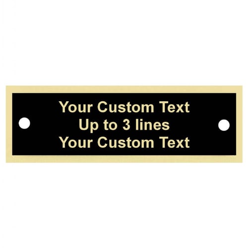 1 X 3 Laserable Name Badge Plate