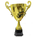 AFTH 8" Gold Metal Cup Bowl with Handle