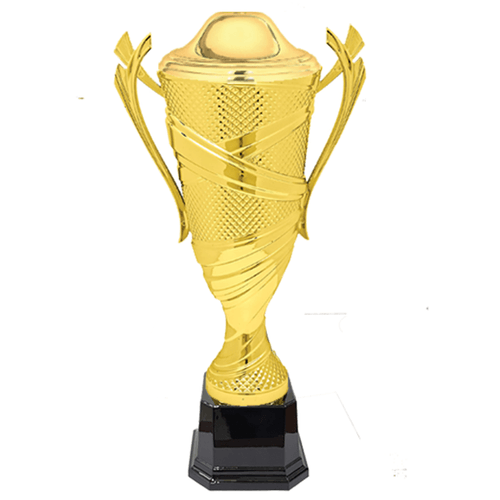 AFTH  12 3/4" Gold Plastic Textured Cup