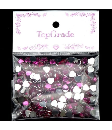 rhinestone sticker/hot pink