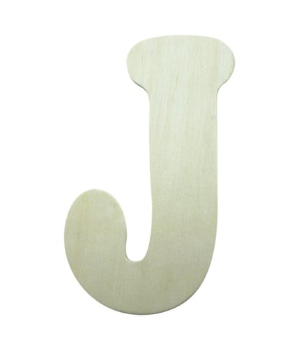 7" wooden Letter J