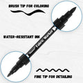AFTH Black Fabric Marker, Dual Tip 1PC