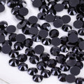 SS30 6mm Flatback Rhinestones Round Gems, Black 50 PCS