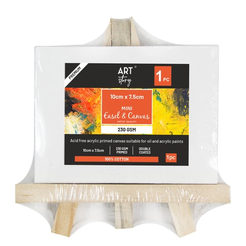 Little Birdie Wooden Mini Easel (11cm) With Canvas 1/Pkg-Canvas 10X7.5cm