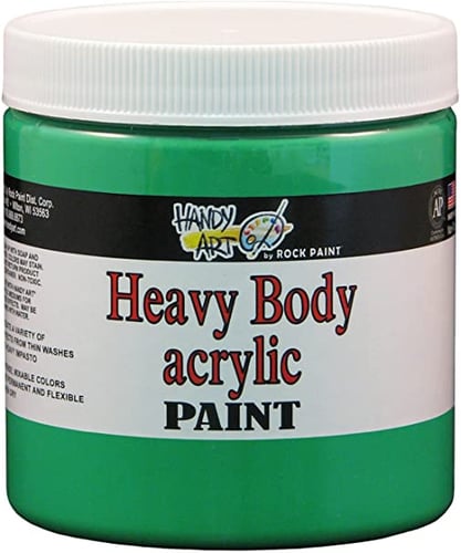 Acrylic Heavy Body Paint 8oz/237ml  Chrome Green Oxide