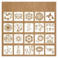 Reusable Flower Art Stencil, 1pc