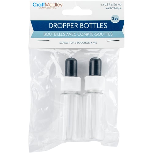Craft Medley Dropper Bottles 2/Pkg