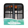 Synthetic Brush Set 10 short handle synthetic – Arts from the Heart SXM