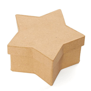 PA Paper Mache Box Mini Star Kraft