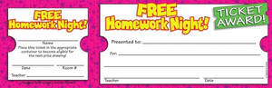 Free Homework Night Ticket Awards