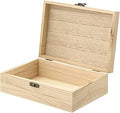 Crafts 6"x4"x2" Unfinished Wooden Box with Lid