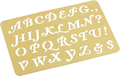 Brass Embossing Stencil - Script Letters - 3.25 x 2.25 inches