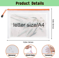 Mesh Zipper Pouch, 13.5√ó9.5in