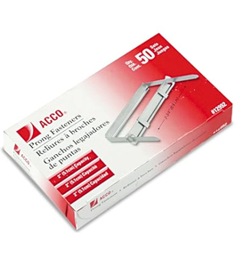 Fasteners - Prestong Prong Paper (Wide) - 2 St-3 1/8 cc(8 Cm) - 50 Sets/Bx