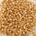 John Bead Miyuki Delica Glass Beads - Yellow Gold, Galvanized, 11/0, 5.2 g