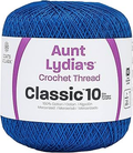Aunt Lydia's Classic Cotton Crochet Thread Size 10  DARK ROYAL
