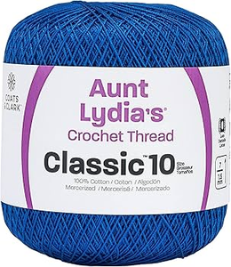 Aunt Lydia's Classic Cotton Crochet Thread Size 10  DARK ROYAL