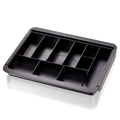 Officemate OIC Recycled Expandable Drawer Tray, 10 3/8 - 16 Inches, Black