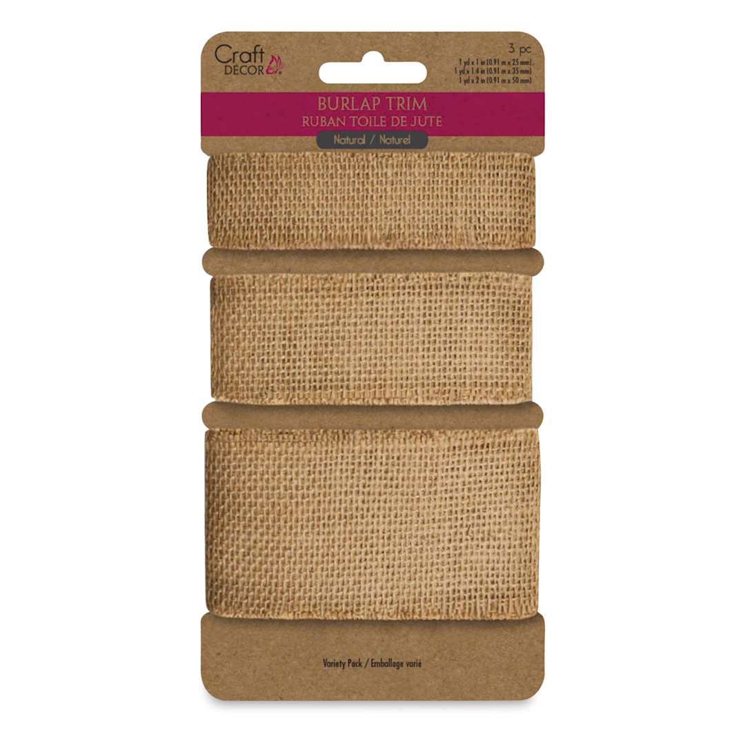 Craft Decor Burlap Ribbon - 3 yds