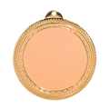 Bronze 2" HLD BRITE LAZER MEDAL