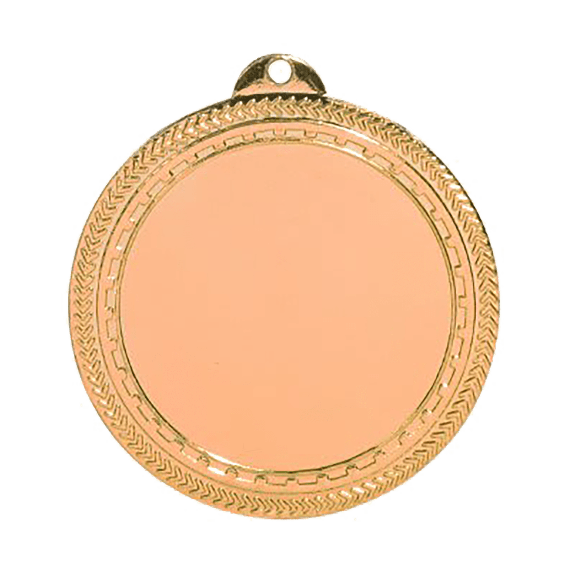 Bronze 2" HLD BRITE LAZER MEDAL