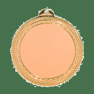 Bronze 2‚Äù HLD BRITE LAZER MEDAL LASERABLE BLACK BACK