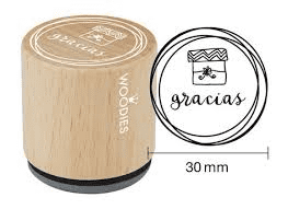 Woodies stamp Muchas gracias