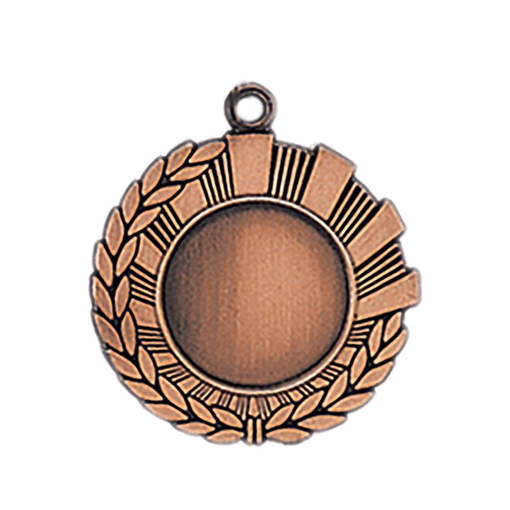 Antique Bronze Wreath 1" Insert Holder Medal