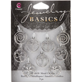 JEWELRY BASICS METAL CHARMS 5 PKG CRYSTAL DROPS 9 PKG JBC
