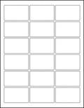 Weatherproof Rectangle Label. Laser Only 18 SHEET 5PC