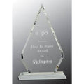 10 1/2 inch Crystal Diamond on Clear Pedestal Base