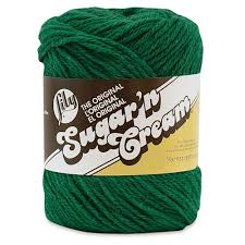 Lily Sugar n Cream Yarn, Dark Pine