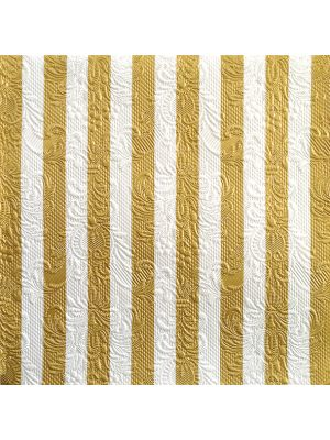 Napkin 33 Elegance Stripes Gold FSC Mix 20 PC